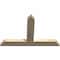 Ekena Millwork Portland Rough Sawn Timber Gable Bracket, Douglas Fir, 36"W x 24"H x 2"D x 4"F, 16/12 Pitch GBW036X24X0204POR00RDF - alternate 3